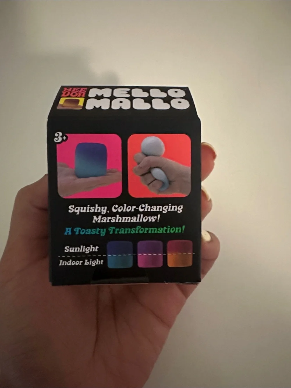 NeeDoh Mello Mallo Pink Color-Changing Squishy